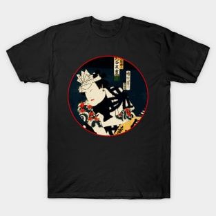 Kabuki Actor As Samurai Warrior With Tattoos #15 T-Shirt